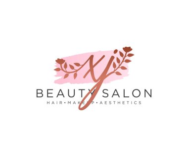 XJ kadın logo koleksiyonu şablonu. İlk imzalı el yazısı logosu, düğün, moda, mücevher, butik, çiçek ve botanik, herhangi bir şirket veya işletme için yaratıcı şablona sahip..
