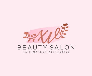 XV kadın logo koleksiyonu şablonu. İlk imzalı el yazısı logosu, düğün, moda, mücevher, butik, çiçek ve botanik, herhangi bir şirket veya işletme için yaratıcı şablona sahip..