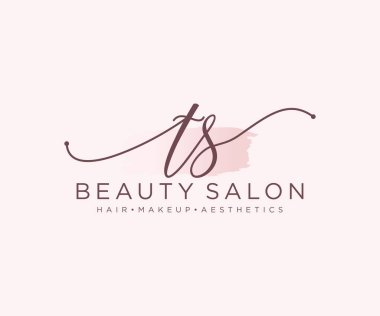 TS kadınsı logo koleksiyonu kalıpları. İlk imzalı el yazısı logosu, düğün, moda, mücevher, butik, çiçek ve botanik, herhangi bir şirket veya işletme için yaratıcı şablona sahip..