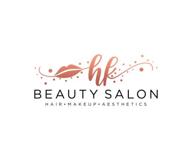 Hong Kong Kadın Logo Koleksiyonları Şablonu. İlk imzalı el yazısı logosu, düğün, moda, mücevher, butik, çiçek ve botanik, herhangi bir şirket veya işletme için yaratıcı şablona sahip..