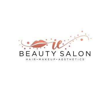 Kadınsı logo koleksiyonu şablonu. İlk imzalı el yazısı logosu, düğün, moda, mücevher, butik, çiçek ve botanik, herhangi bir şirket veya işletme için yaratıcı şablona sahip..