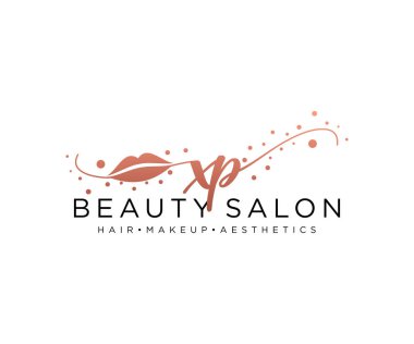 XP kadın logo koleksiyonu şablonu. İlk imzalı el yazısı logosu, düğün, moda, mücevher, butik, çiçek ve botanik, herhangi bir şirket veya işletme için yaratıcı şablona sahip..