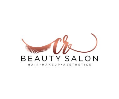 CR kadın logo koleksiyonu şablonu. İlk imzalı el yazısı logosu, düğün, moda, mücevher, butik, çiçek ve botanik, herhangi bir şirket veya işletme için yaratıcı şablona sahip..