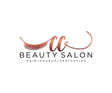 CC kadınsı logo koleksiyonu şablonu. İlk imzalı el yazısı logosu, düğün, moda, mücevher, butik, çiçek ve botanik, herhangi bir şirket veya işletme için yaratıcı şablona sahip..