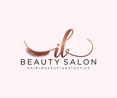 IL kadın logo koleksiyonu şablonu. İlk imzalı el yazısı logosu, düğün, moda, mücevher, butik, çiçek ve botanik, herhangi bir şirket veya işletme için yaratıcı şablona sahip..