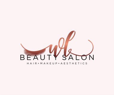 WL kadın logo koleksiyonu şablonu. İlk imzalı el yazısı logosu, düğün, moda, mücevher, butik, çiçek ve botanik, herhangi bir şirket veya işletme için yaratıcı şablona sahip..