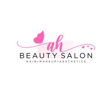 Kadınsı logo koleksiyonu kalıpları. İlk imzalı el yazısı logosu, düğün, moda, mücevher, butik, çiçek ve botanik, herhangi bir şirket veya işletme için yaratıcı şablona sahip..