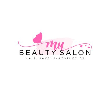 ÇUB kadın logo koleksiyonu şablonu. İlk imzalı el yazısı logosu, düğün, moda, mücevher, butik, çiçek ve botanik, herhangi bir şirket veya işletme için yaratıcı şablona sahip..