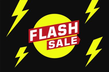 Flash satış tanıtım afişi şablonu indirim etiketi, satış ve indirim arka planı.