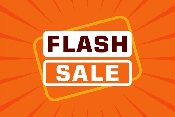 Flash Πώληση Διαφημιστικού Banner Πρότυπο Ετικέτα Έκπτωση Πώληση Και Έκπτωση — Διανυσματικό Αρχείο