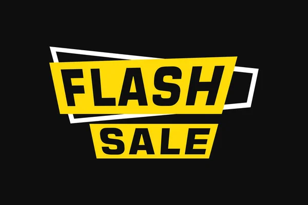Flash Πώληση Διαφημιστικού Banner Πρότυπο Ετικέτα Έκπτωση Πώληση Και Έκπτωση — Διανυσματικό Αρχείο