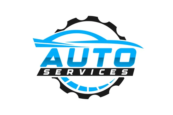 Design Logotipo Carro Estilo Automático Com Silhueta Ícone Veículo Esportivo — Vetor de Stock