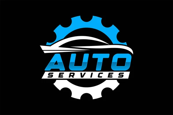 Wzór Logo Samochodu Sportowego Idealne Logo Dla Biznesu Związanego Przemysłem — Wektor stockowy