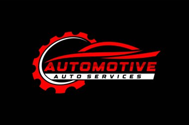 Araba Logosu Vektör İllüstrasyonu. Premium Konsept Logo Tasarımı