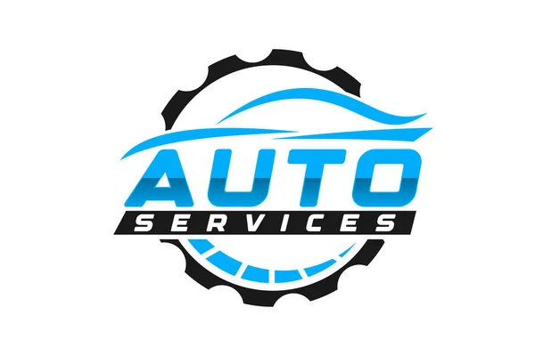 Auton Autotalli Premium Concept Logo Suunnittelu — vektorikuva