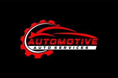 Araba Logosu Vektör İllüstrasyonu. Premium Konsept Logo Tasarımı