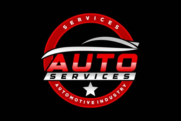 Auto Garage Premium Konzept Logo Design — Stockvektor