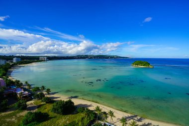 Yazın Guam 'da güzel plajlar