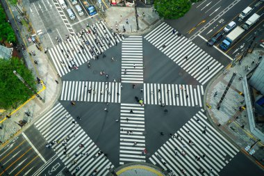 Tokyo Ginza 'da Scramble Geçidi