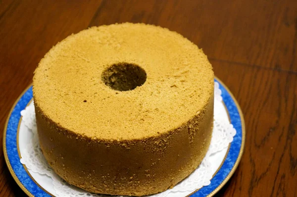 Handgemaakte Heerlijke Chiffon Cake — Stockfoto