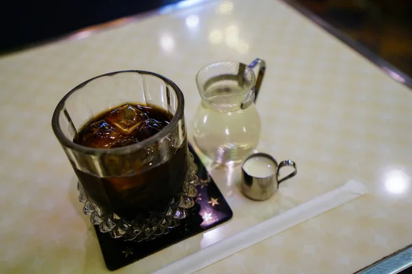 Ledová Káva Japonské Kavárně — Stock fotografie