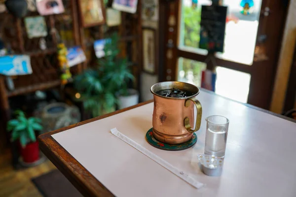 Ledová Káva Japonské Kavárně — Stock fotografie
