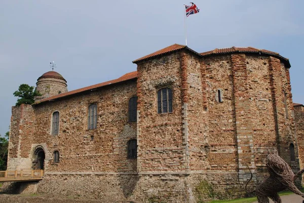 stock image Colchester Castle Ancient Norman Keep from Middle Ages on the site of a Roman temple