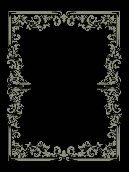 Vintage çerçeve, vektör illüstrasyonu