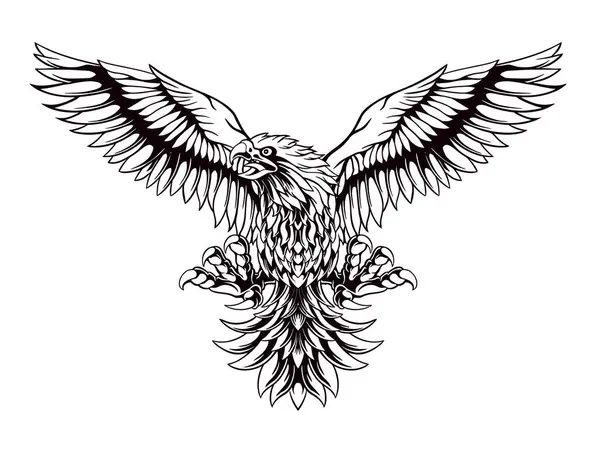 kartal çizgisi sanat vektör tasarımı