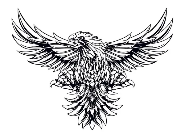 kartal çizgisi sanat vektör tasarımı