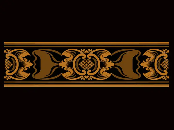 Ögeler için klasik biçim oyma vektör süslemesi tasarımı, renk düzenlenebilir