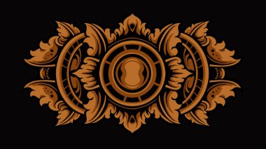 Ögeler için klasik süs vektör tasarımı