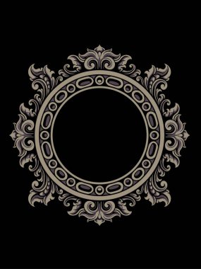 Ögeler için klasik süs vektör tasarımı