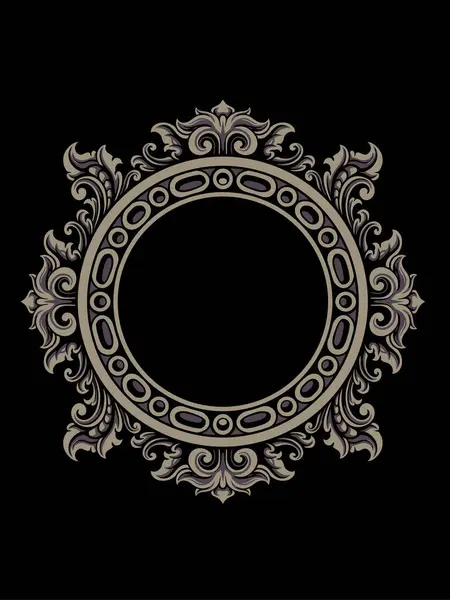 Ögeler için klasik süs vektör tasarımı