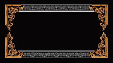  Klasik biçim sınır vektör tasarımı