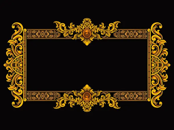 Klasik stil oymalı ögeler için düzenlenebilir renk içeren lüks tebrik kartı vektör tasarımı