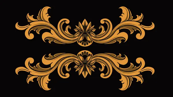 Lüks klasik biçim oymalı çerçeve vektör tasarımı, renk düzenlenebilir