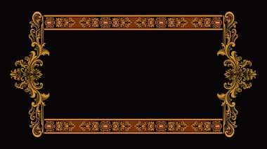 Vektör oymalı klasik retro tarzı düğün davetiyesi tasarımı, renk düzenleyici