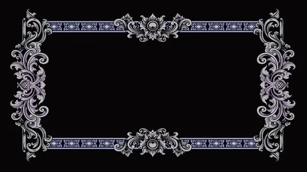 Vektör oymalı klasik retro tarzı düğün davetiyesi tasarımı, renk düzenleyici