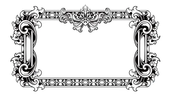 vektör çerçeve tasarımı veya klasik stil düğün daveti