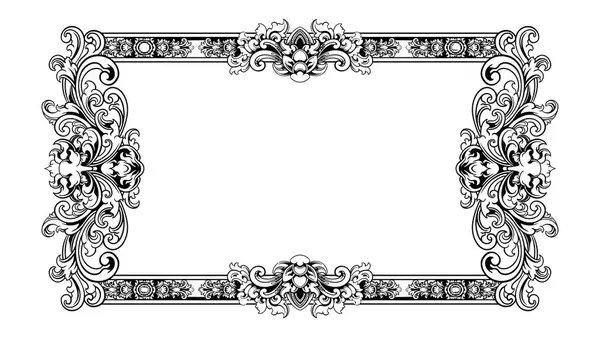 vektör çerçeve tasarımı veya klasik stil düğün daveti