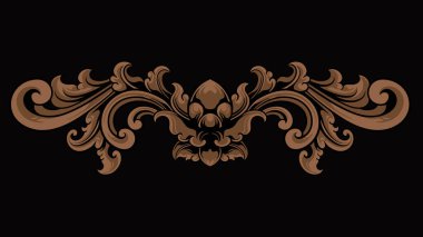 Lüks klasik biçim oymalı çerçeve vektör tasarımı, renk düzenlenebilir