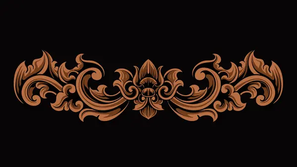 Lüks klasik biçim oymalı çerçeve vektör tasarımı, renk düzenlenebilir