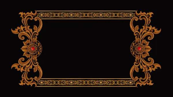 Lüks klasik biçim oymalı çerçeve vektör tasarımı, renk düzenlenebilir
