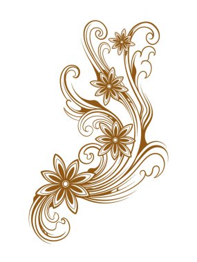 elementler için güzel çiçek tasarımı