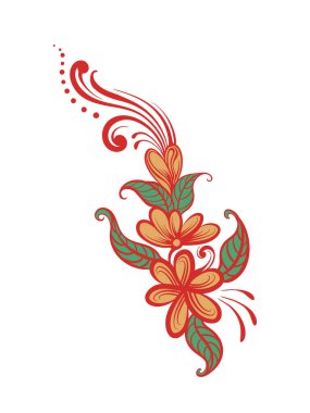 elementler için güzel çiçek tasarımı