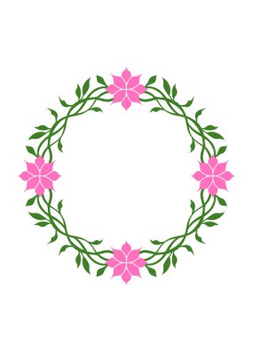 Klasik klasik çiçek süsü tasarımı