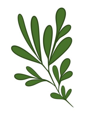 Şablon oluşturma elementleri için organik yapraklar