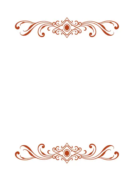 Kenarlık için oymalı süs unsuru tasarımı, düzenlenebilir renk