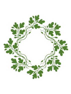 Botanik Elementler Tasarım Vektörü İllüstrasyonu